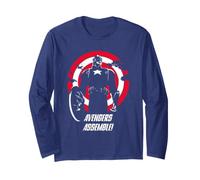 Marvel Super Heroes Captain America Avengers Assemble! Quote Manga Larga