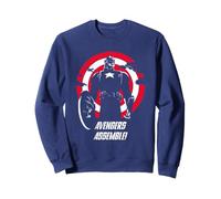 Marvel Super Heroes Captain America Avengers Assemble! Quote Sudadera