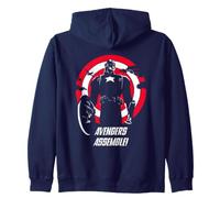 Marvel Super Heroes Captain America Avengers Assemble! Quote Sudadera con Capucha