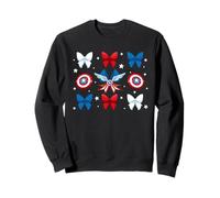 Marvel Super Heroes Captain America Coquette Bows Americana Sudadera