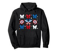 Marvel Super Heroes Captain America Coquette Bows Americana Sudadera con Capucha