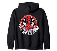 Marvel Super Heroes Deadpool It's My Birthday Party Crash Sudadera con Capucha