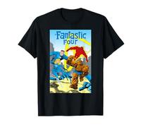 Marvel Super Heroes Fantastic Four Retro Vintage Comic Cover Camiseta