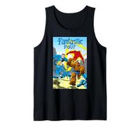 Marvel Super Heroes Fantastic Four Retro Vintage Comic Cover Camiseta sin Mangas