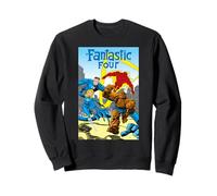 Marvel Super Heroes Fantastic Four Retro Vintage Comic Cover Sudadera