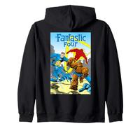 Marvel Super Heroes Fantastic Four Retro Vintage Comic Cover Sudadera con Capucha