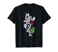 Marvel Super Heroes Graffiti Tag Paint Splatter Tower Logo Camiseta