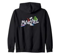 Marvel Super Heroes Graffiti Tag Style Paint Splatter Logo Sudadera con Capucha