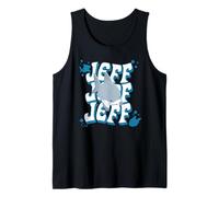 Marvel Super Heroes Jeff The Land Shark Groovy Wavy Name Camiseta sin Mangas