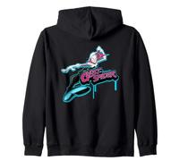 Marvel Super Heroes Spider-Gwen Earth-65 Graffiti Tag Style Sudadera con Capucha