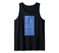 Marvel Super Heroes Spider-Man Costume Schematic Blueprints Camiseta sin Mangas