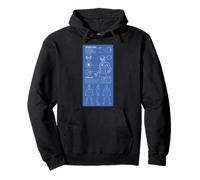 Marvel Super Heroes Spider-Man Costume Schematic Blueprints Sudadera con Capucha