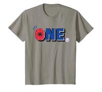 Marvel Super Heroes Spider-Man Numbers 1 One 1st Birthday Camiseta