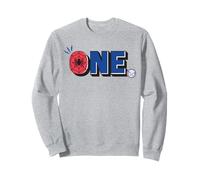 Marvel Super Heroes Spider-Man Numbers 1 One 1st Birthday Sudadera