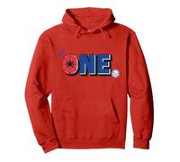 Marvel Super Heroes Spider-Man Numbers 1 One 1st Birthday Sudadera con Capucha