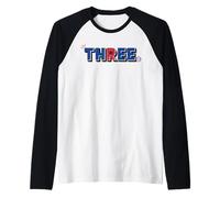 Marvel Super Heroes Spider-Man Numbers 3 Three 3rd Birthday Camiseta Manga Raglan
