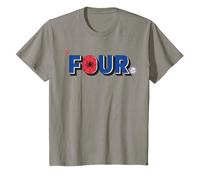 Marvel Super Heroes Spider-Man Numbers 4 Four 4th Birthday Camiseta