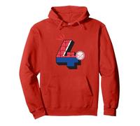 Marvel Super Heroes Spider-Man Numbers 4 Fourth 4th Birthday Sudadera con Capucha