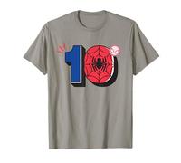 Marvel Super Heroes Spider-Man Numbers Tenth 10th Birthday Camiseta