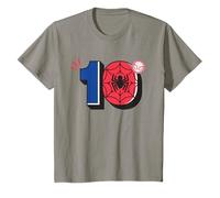 Marvel Super Heroes Spider-Man Numbers Tenth 10th Birthday Camiseta