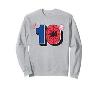 Marvel Super Heroes Spider-Man Numbers Tenth 10th Birthday Sudadera