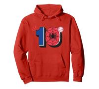 Marvel Super Heroes Spider-Man Numbers Tenth 10th Birthday Sudadera con Capucha