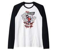 Marvel Super Heroes Spider-Man Trio SD Heroes Chibi Japan Camiseta Manga Raglan