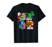 Marvel Super Heroes Squares Camiseta