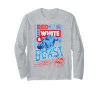 Marvel Super Heroes X-Men Americana Red White & Beast 1963 Manga Larga