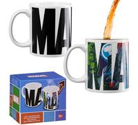 Marvel Tazas de Cafe para Hombres - Taza de Cafe Originales de 312 ml con Cambio de Color por Calor - Regalos Navidad