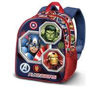 Marvel Los Vengadores Assemble-Mochila 3D Elite, Multicolor 25 x 30 cm, Capacidad 7 L