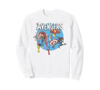 Marvel The Avengers Classic and Retro Group Portrait Vintage Sudadera