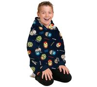 Marvel The Avengers Oversize Cozy - Sudadera con capucha para niño, de gran tamaño, mullida, color azul