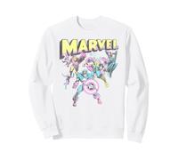 Marvel The Avengers Retro and Classic Group Portrait Vintage Sudadera