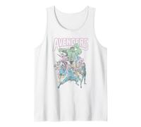 Marvel The Avengers Retro Classic Group Portrait Vintage Camiseta sin Mangas