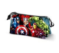 Marvel The Avengers Unit-Estuche Triple, Multicolor, 23 x 11 cm