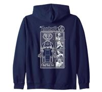 Marvel The Fantastic Four First Family And Herbie Blueprint Sudadera con Capucha