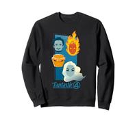 Marvel The Fantastic Four: First Steps Family Faces Icons Sudadera