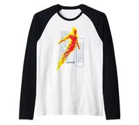 Marvel The Fantastic Four: First Steps Flame On Logo Camiseta Manga Raglan