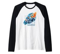 Marvel The Fantastic Four: First Steps Grid Group Shot Camiseta Manga Raglan