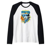 Marvel The Fantastic Four: First Steps Jumping Into Action Camiseta Manga Raglan