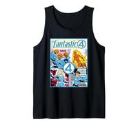 Marvel The Fantastic Four: First Steps Retro Comic Cover Camiseta sin Mangas