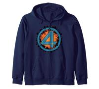 Marvel The Fantastic Four: First Steps Retro Krackle 4 Icon Sudadera con Capucha