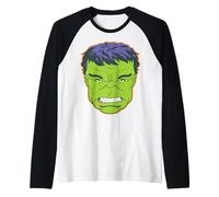 Marvel The Hulk Halloween Retro Vintage Mask Costume Camiseta Manga Raglan