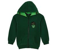 Marvel The Incredible Hulk Sudadera con capucha y cremallera, para niños, motivo: Los Vengadores, verde, 7-8 Years