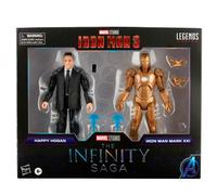 Marvel The Infinity Saga Iron Man 3 Happy Hogan E Iron Man Mark Xxi Set 2 Figure