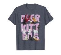 Marvel The Marvels Flerkittens Camiseta, Hombre, Azul Jaspeado, 5XL