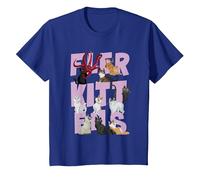 Marvel The Marvels Flerkittens Camiseta, Niños, Azul Real, 10 años