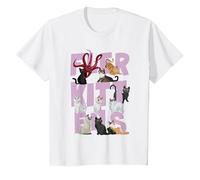 Marvel The Marvels Flerkittens Camiseta, Niños, Blanco, 3 años