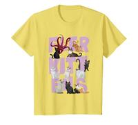 Marvel The Marvels Flerkittens Camiseta, Niños, Limón, 6 años